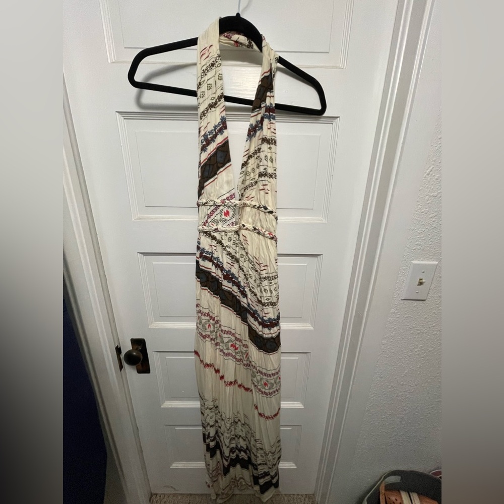 Boho maxi backless dress